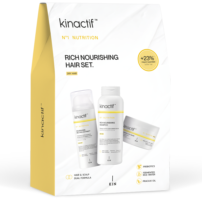 KINACTIF (Nº1 NUTRITION) RICH NOURISHING PACK (SHAMPOO + MASK + M. EXTRACT)