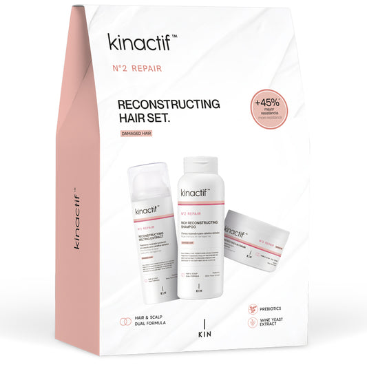 KINACTIF (Nº2 REPAIR) RECONSTRUCTING PACK (SHAMPOO + MASK + M. EXTRACT)
