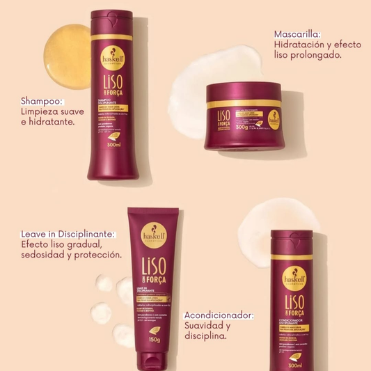 Leave-in Liso com Força 150g-Control y alineación instantánea.